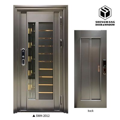 MDF مقاومة للحريق بناء الأبواب الألومنيوم السلامة الداخلية النارية تصنيف الباب
