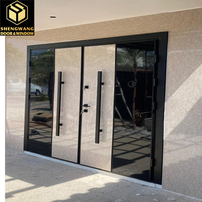 باب زجاجي منزلق من الألومنيوم الأبيض مع خيارات زجاج وتصميم مخصص لتوفير الطاقة