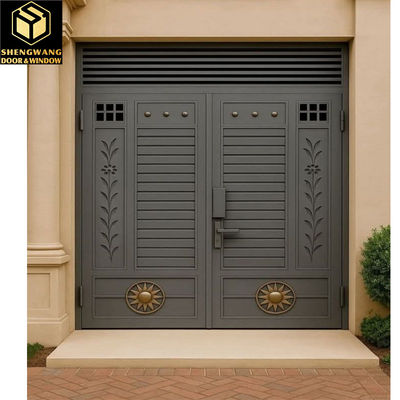 أبواب ألومنيوم مقاومة للحريق من خشب ليفي متوسط الكثافة (MDF)  للمباني - أبواب داخلية آمنة مصنفة للحريق