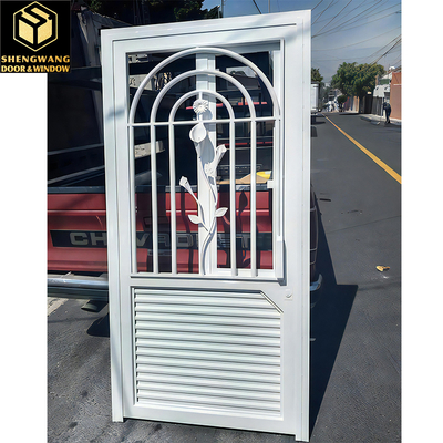 PVC HPL Finish Indoor Aluminium Doors OEM ODM Sound Proof Doors For Home