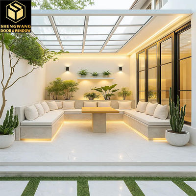 الشاشة المنزلية الألومنيوم غير المقاومة الأبواب المنزلية غرفة النوم الزجاجية الأبواب الداخلية