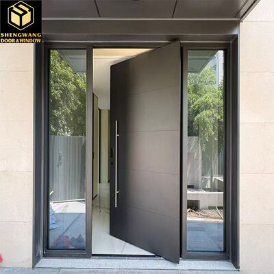 ODM Swing الألومنيوم أبواب الحديقة للمشاة النحاس تقليد السطح التشطيب البوابة المعدنية في الخارج